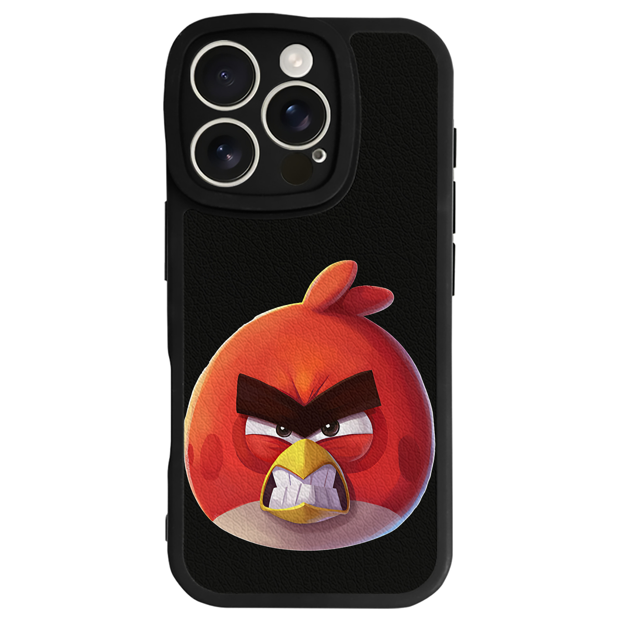 （画像用） Angry Birds アングリーバード 【iPhone 16シリーズ対応】シリコンスマホケース（レザー調） 材質：シリコン